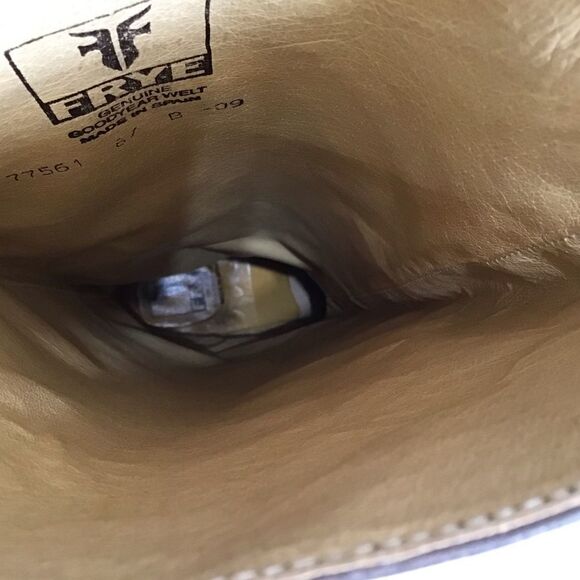 FRYE Dorado Leather Western Style Riding Boots Knee High Size 8 - Picture 13 of 14